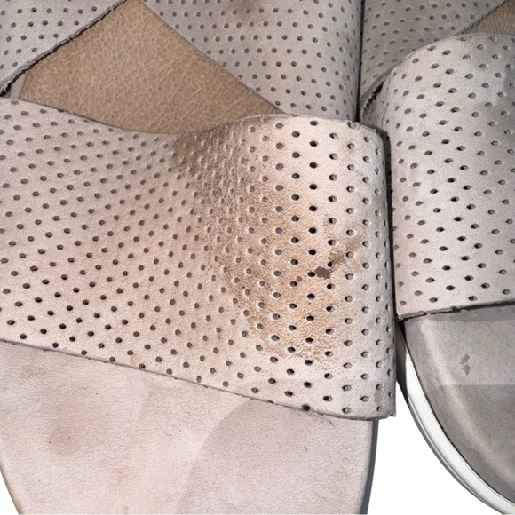 EILEEN FISHER Sport 3 Leather Platform Sneakers Beige Size 11 - Picture 10 of 16